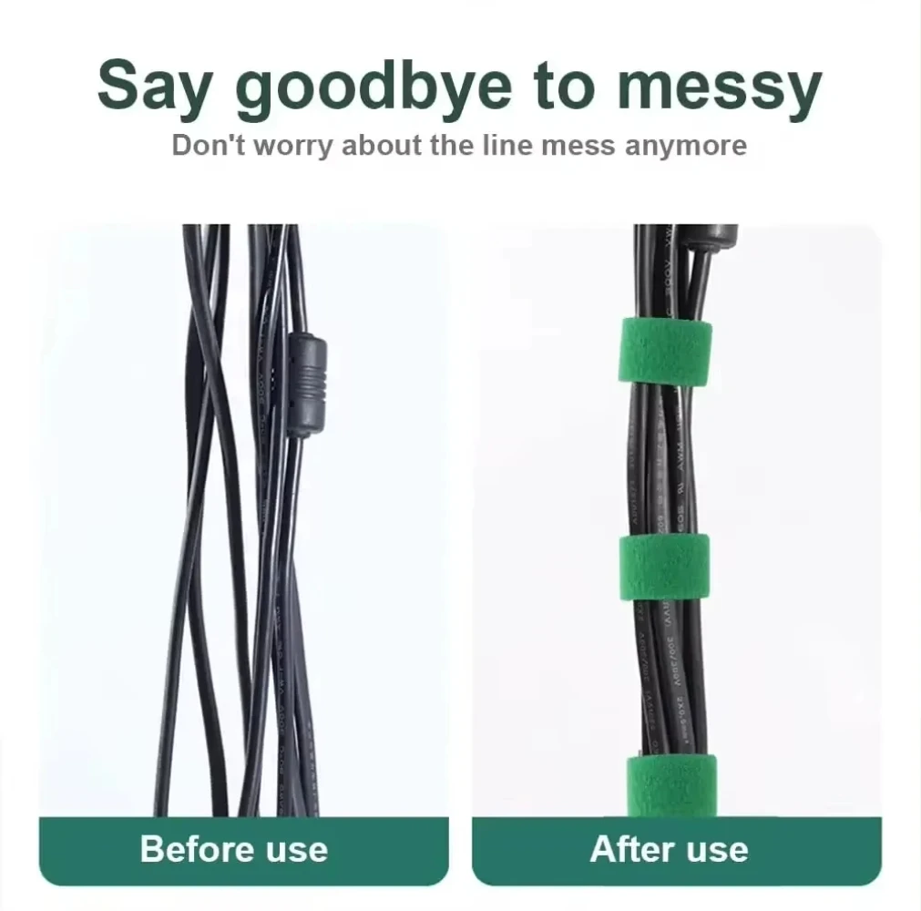 10M Nylon Plant Bandage Tie Reusable Plant Hook Loop Ties Green Fastener Tape Bamboo Cane Wrap Support Home Garden Accessories