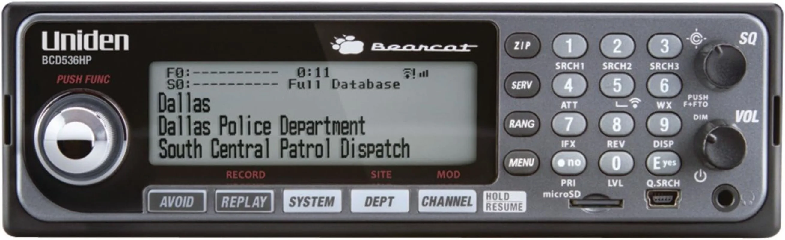 

BCD536HP домашний патруль серии Digital Phase 2 Base/мобильный сканер с HPDB и Wi-Fi. Простое программирование,