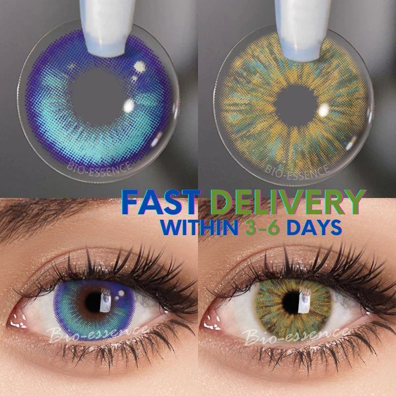 verbergen Onzuiver Blaast op Bio Essence 1 Paar Gekleurde Contactlenzen Natuurlijke Look Bruin Lenzen  Schoonheid Grijs Lense Blauwe Lenzen Snelle Levering Groen eye Lenzen| | -  AliExpress