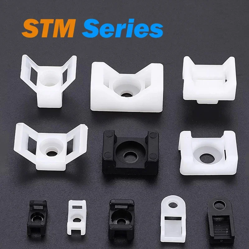 Saddle Cable Ties STM-0 STM-01 STM-1S STM-2 STM-4 Base Saddle Type Mount Wire Holder cable ties nylon cable ties cable tie nylon zip ties cable mount holder cable tie mount