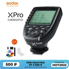 Godox Xpro-C Xpro-N Xpro-S Xpro-F Xpro-O Xpro-P TTL 1/8000s HSS Wireless Flash Trigger for Canon Nikon Sony Fuji Olympus Pentax