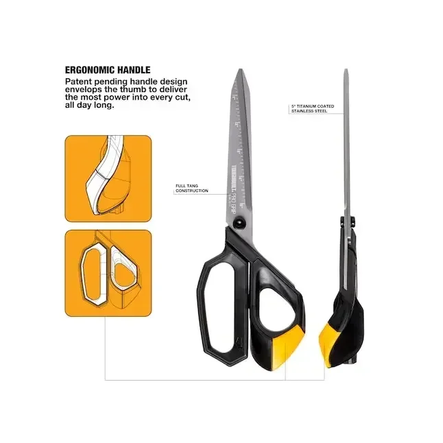 TOUGHBUILT TB-H4-70-11 Shears Construction Industrial Strength Scissors 11" Thin Iron Shears Hand Tools Toughbuilt Scissors 3