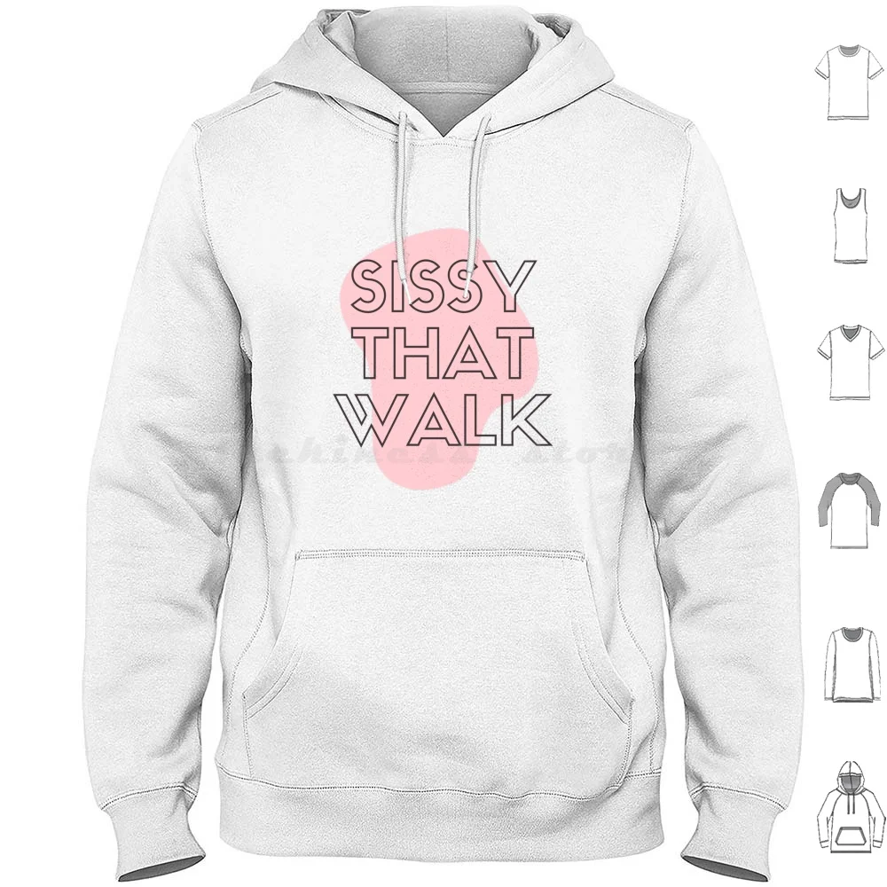 Sissy Che Cammina Con Cappuccio Manica Lunga Shantay Non Rimani Oggi Satana Non Oggi Non Oggi Satana Bianca Del Rupaul Drag