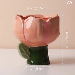 Ceramic Animal - Shaped Flower Pot for Home and Office Decor (A5)