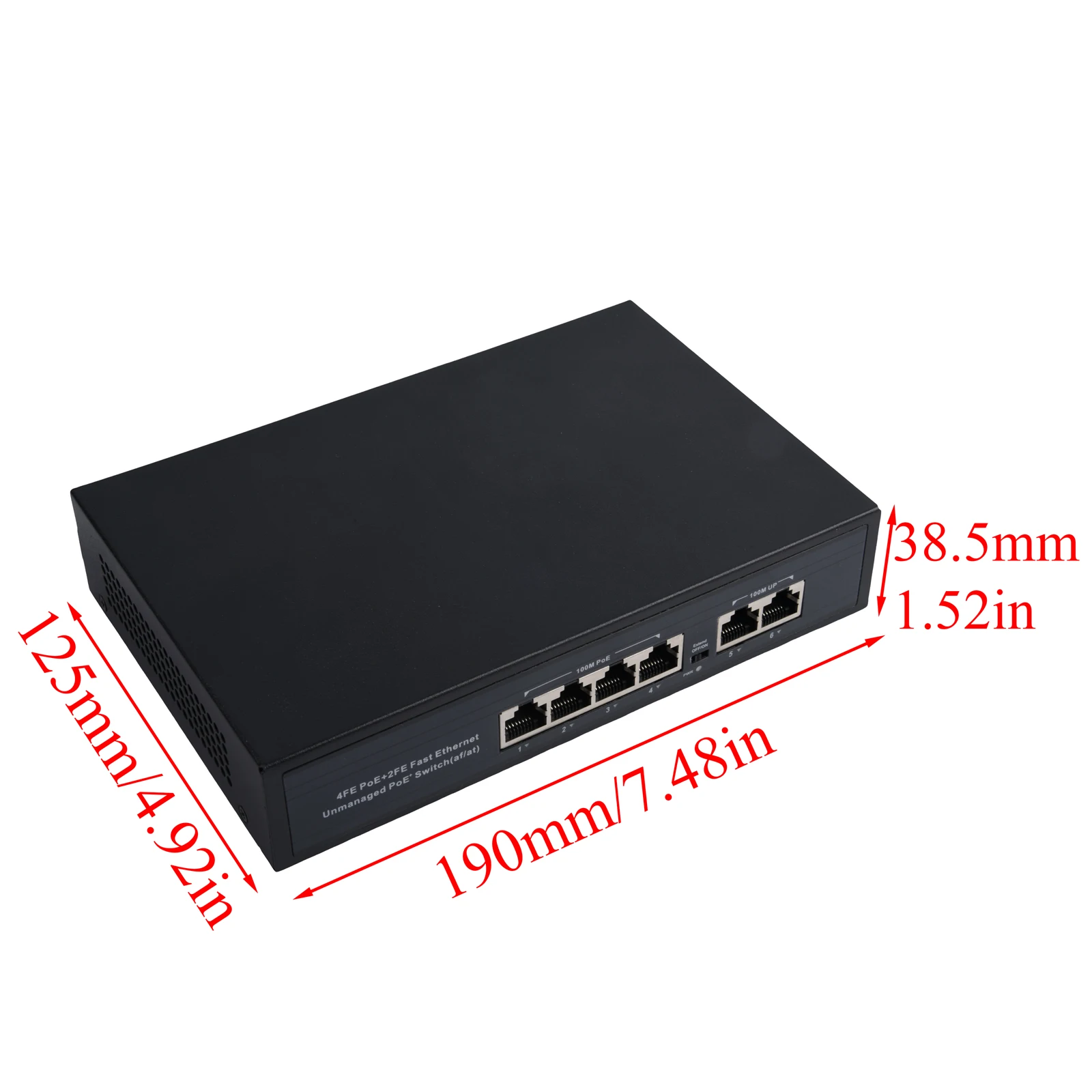 IP 카메라 무선 AP용 이더넷 스위치, 표준 POE 스위치, 4/8 포트, 업 링크 포트 2 개, SFP 포트 1 개, 100, 1000Mbps, 1 개