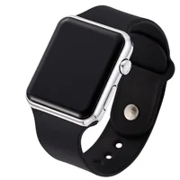 2024 mode Sport Montre numérique femmes hommes carré montres LED ceinture en Silicone électronique femmes montres numériques horloge Montre Femme 2