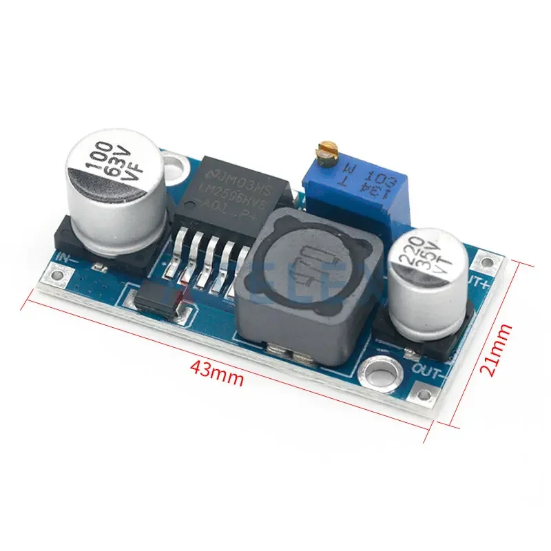 LM2596HVS LM2596 HV LM2596HV DC-DC Adjustable Step Down Buck Converter Power Module 4.5-50V To 3-35V