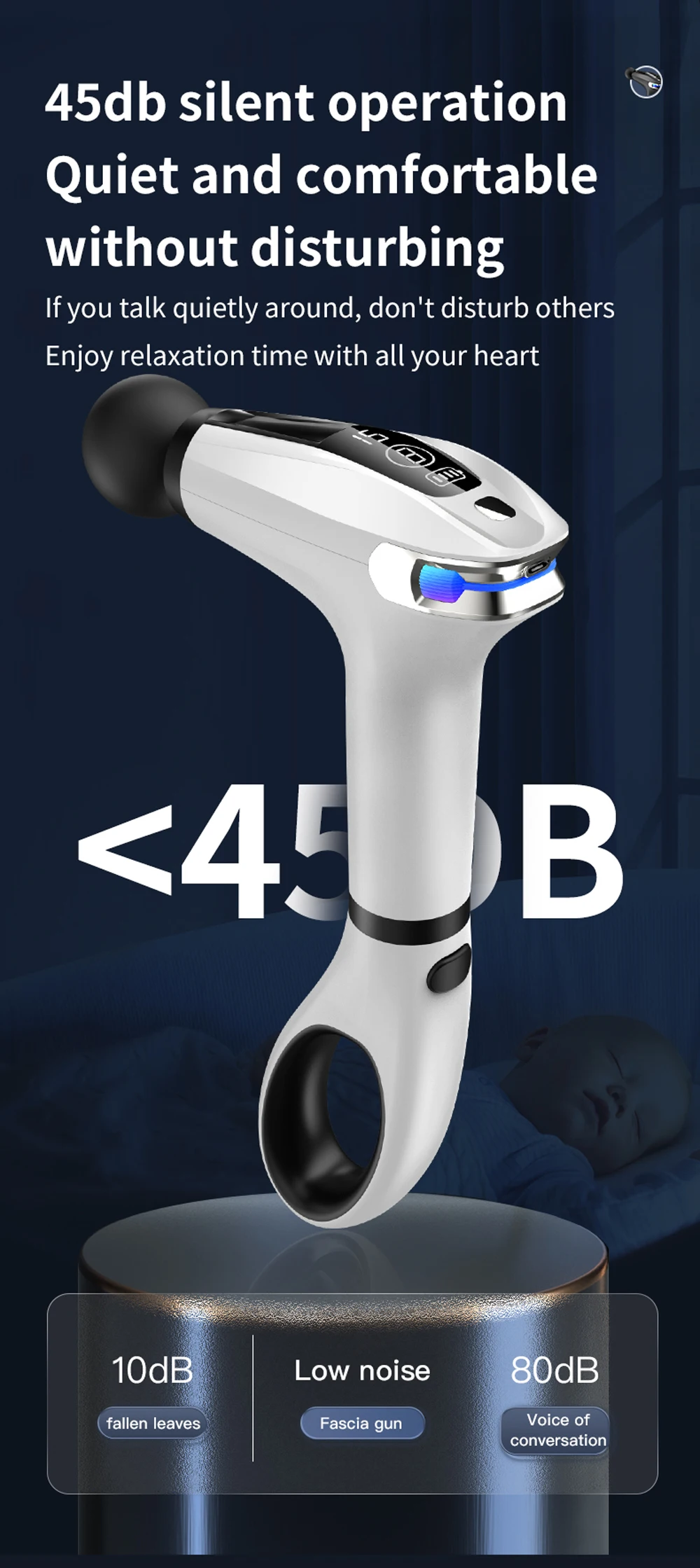 Draagbaar massagepistool voor diepe spierontspanning en herstel_voghion.com