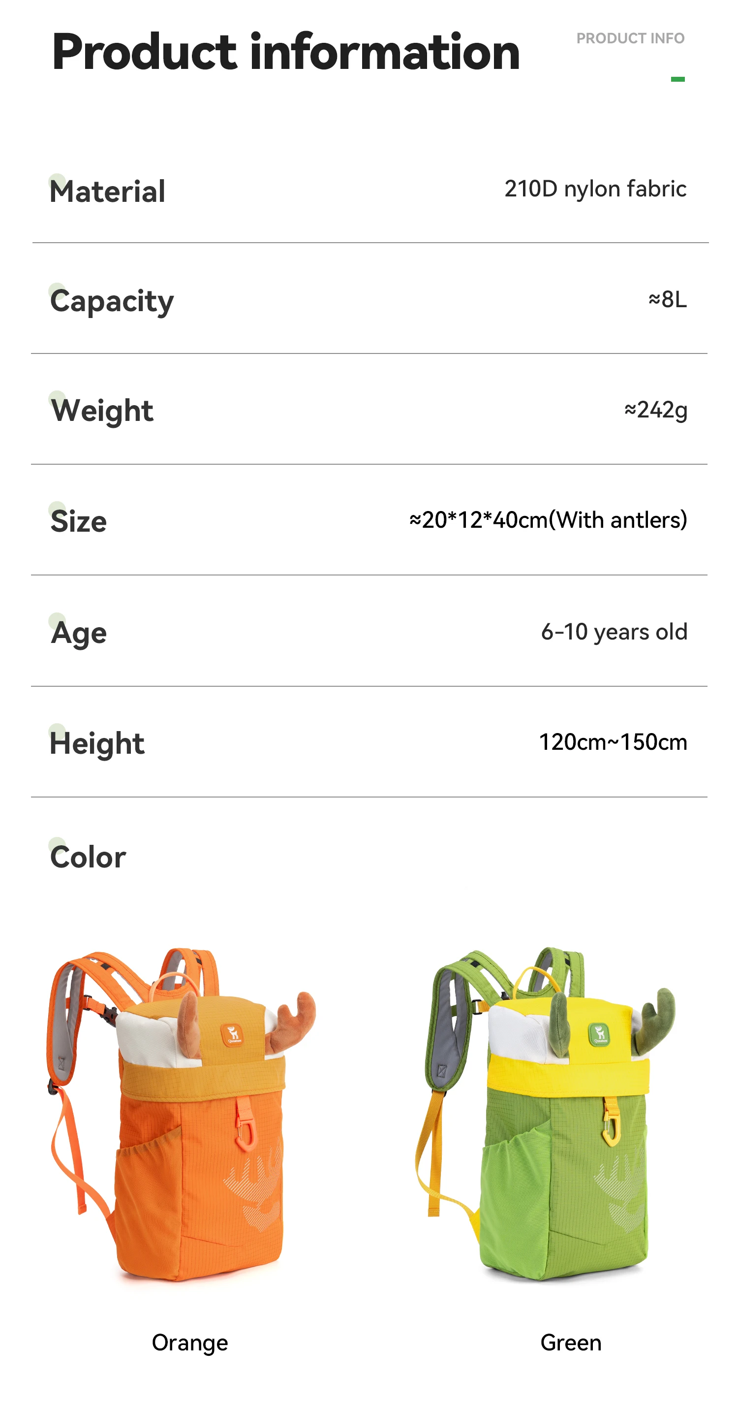 kids everyday backpack use