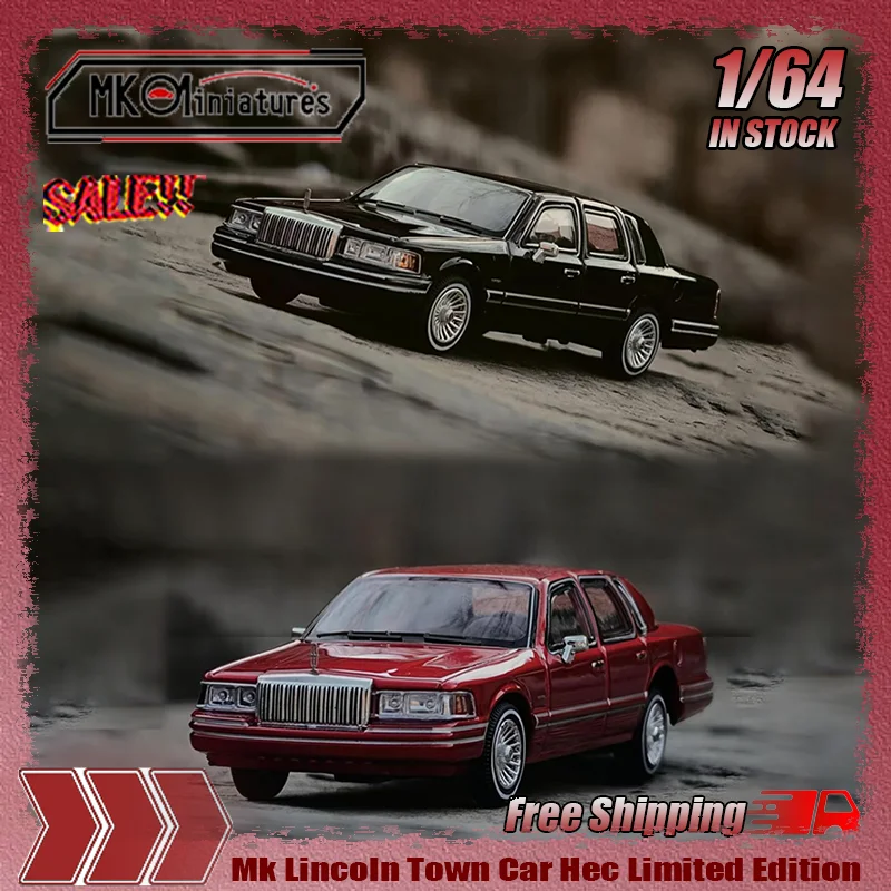 1/64 lincoln towncar 95～97 精密ミニカー ED MK 1:64 Black HEC Lincoln Town Car Luxury Sedan Model Car