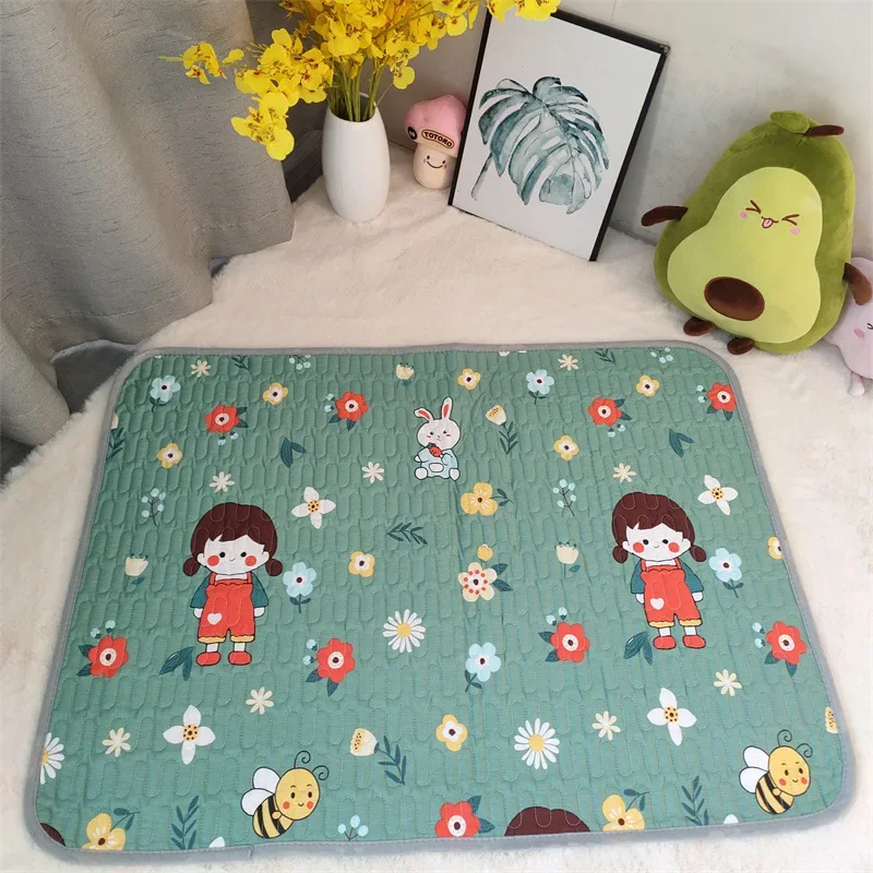 Reusable Baby Changing Mats Cover 50X70cm Baby Diaper Mattress Diaper for Newborn Cotton Waterproof Changing Pats Floor Play Mat
