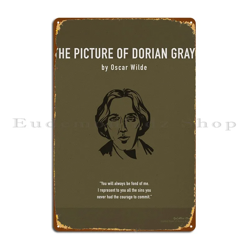 The Picture Of Dorian Grey Metal Plaque Poster Pub Murale Home Custom Kitchen Cinema Tin Sign Poster
