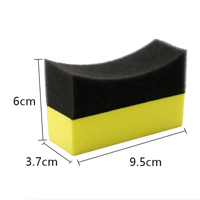 1/2Pcs Car Tyre Cleaning Sponge Cleaning Dressing Waxing Polishing