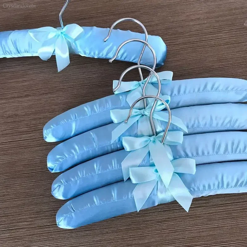 옷 컬러풀 옷걸이 걸이용 고리 실크 소형 플라스틱 고리 새틴 스펀지 랙 25cm 고품질 의류 캔디 컬러 옷걸이