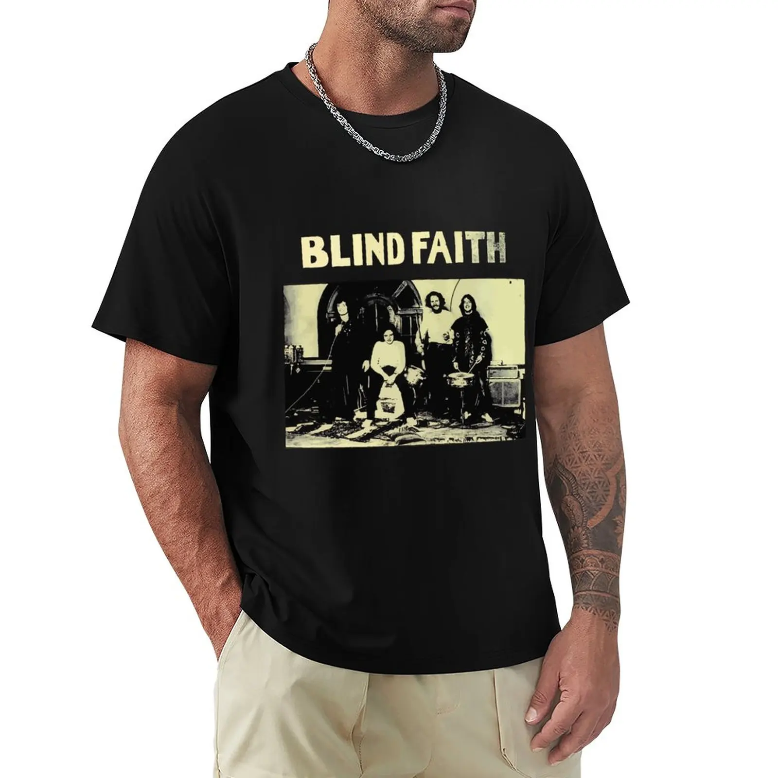 T-Shirt Classica Blind Faith T-Shirt Oversize T-Shirt Corta Cat Shirts T-Shirt Da Uomo