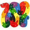 Montessori Children's Wooden Puzzle Toy 26 English Alphabet Number Animal Shape Cognition Educational Toys for Boys Girls Gift 1
