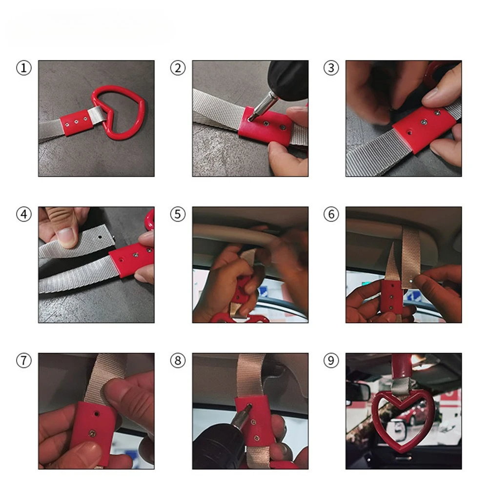 Car Horn Pull Ring Interior Exterior Modification Handle Rear Suspension Ring Decoration Pendant