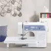 Sewing and Quilting Machine, Computerized, 165 Built-in Stitches, LCD Display, Wide Table, 8 Included Presser Feet, White, 20x12 5
