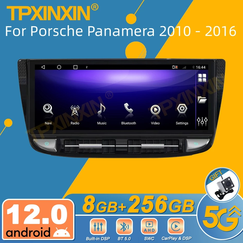 Per Porsche Panamera 2010 - 2016 Autoradio Android Ricevitore Stereo 2Din Autoradio Lettore Multimediale Gps Navi Head Unit Screen