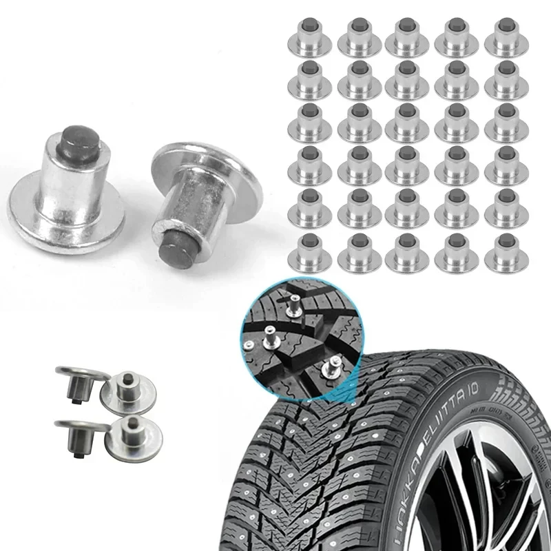 Wheel Tyre Stud Screws Snow Tire Spikes Tyre Screw 6.5mm/0.26" for Bike Motorcycle ATV Shoes Universal Anti-Slip Stud Nails