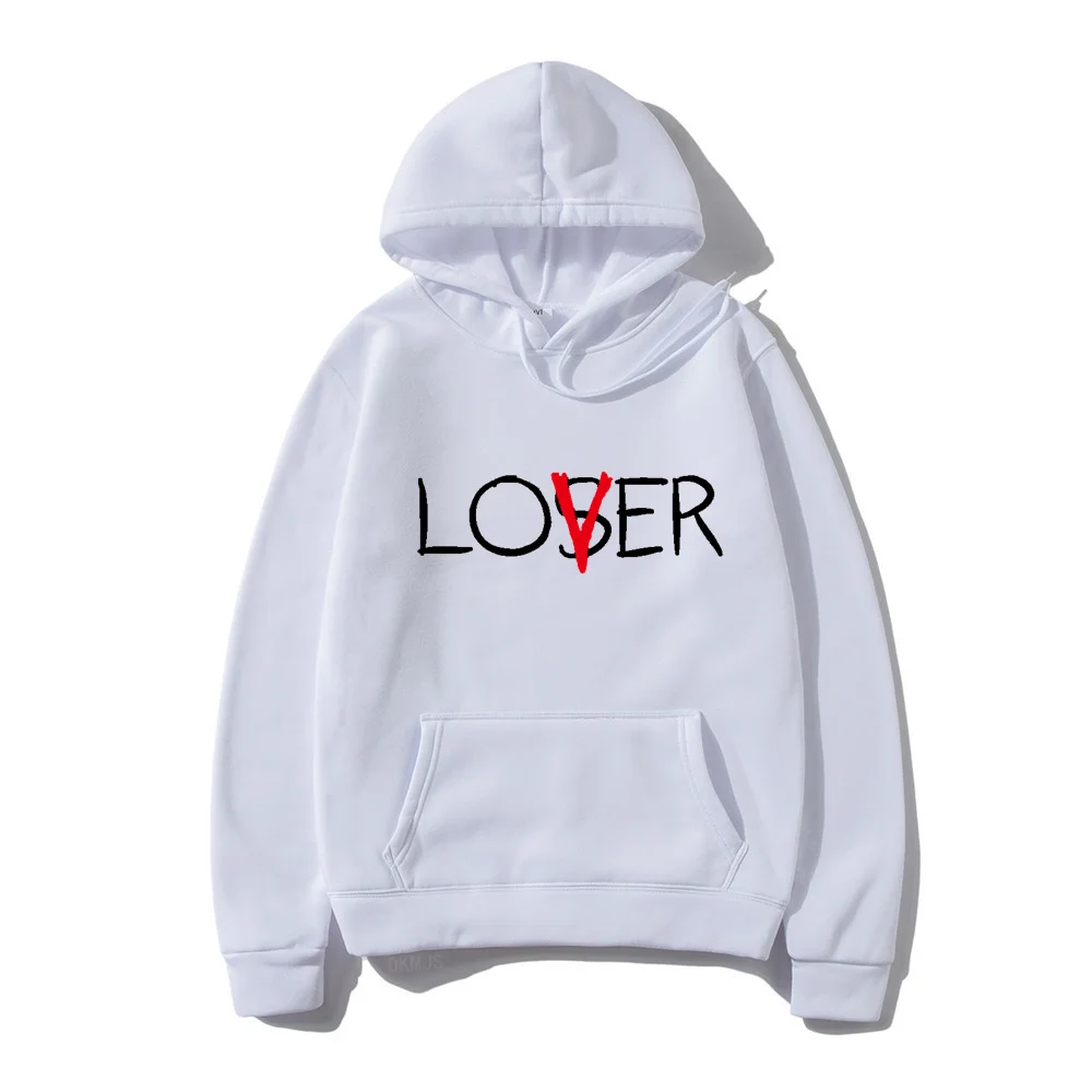 Hot los/ver Loser Lover Hoodie Women Men Sudadera Hombre Hip Hop pennywise Sweatshirt Kpop Unisex Casual Street Harajuku Hoody 2