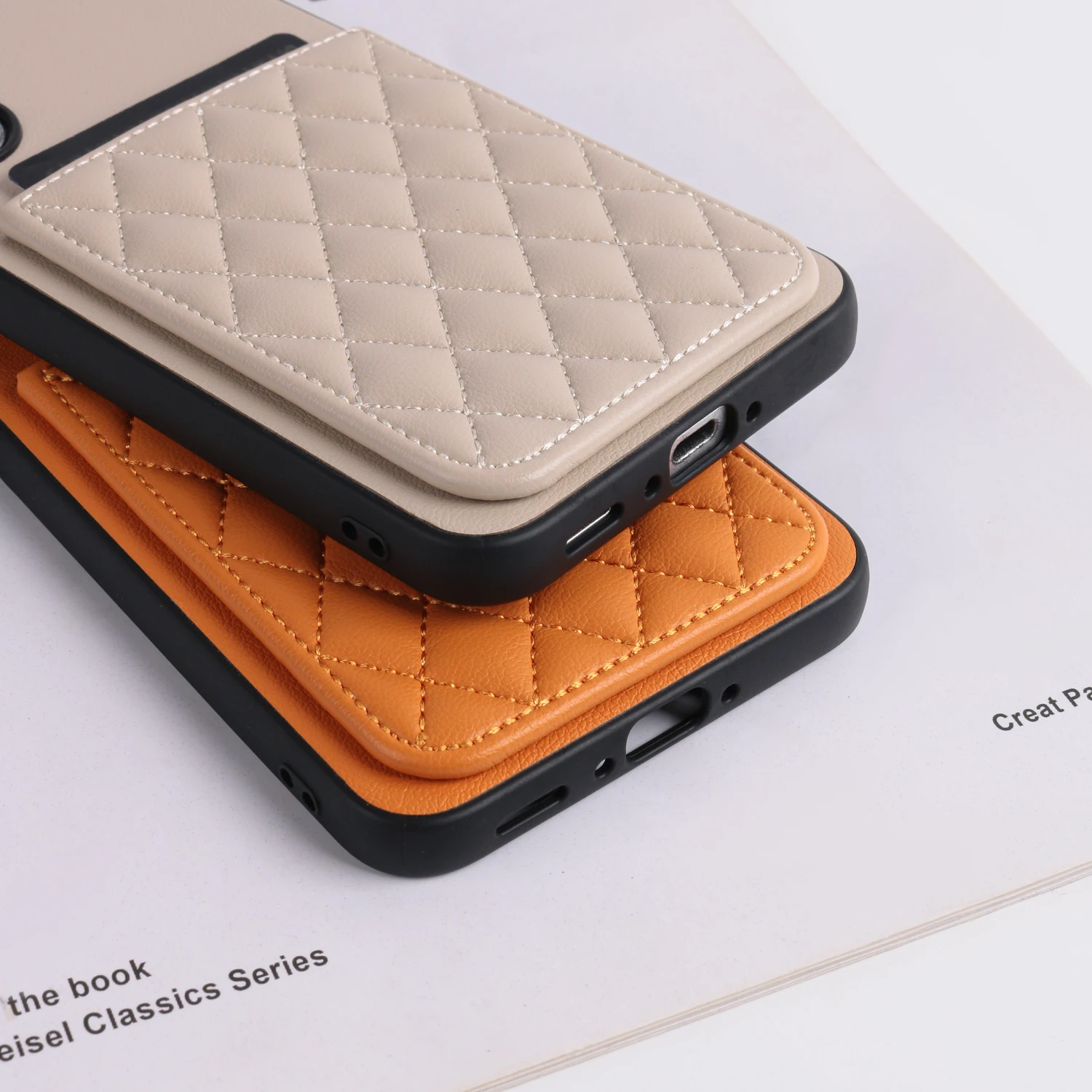 PU Leather Phone Case with Integrated Card Holder and Coin Purse