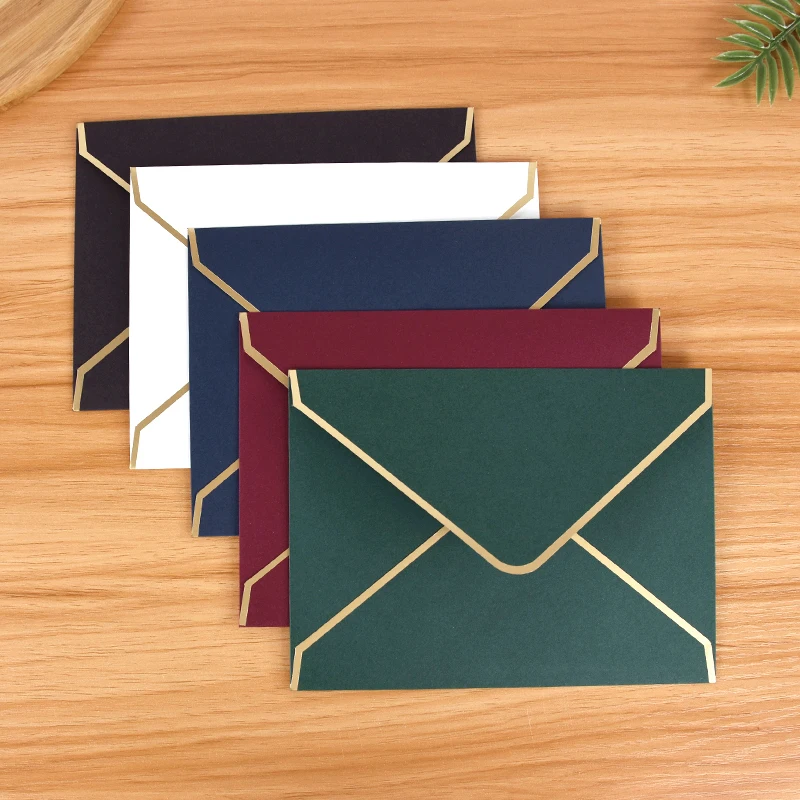 

5pcs/Pack Hot Stamping of Vintage Phnom Penh Western Envelopes Wedding Party Invitation Greeting Cards Gift