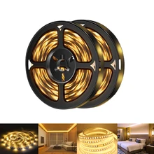 

Warm White Light Strip 2835 SMD 60 Led/m Led Strip Infrared Remote Control Light Flexible Tape Effect Lamp For Computer Tv Desk