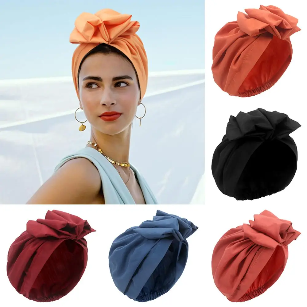 Polyester Muslim Hijab Headwrap Beanie Cap for Women