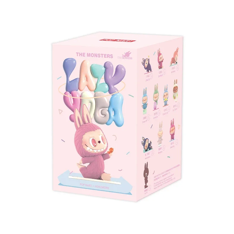 thumbnail image 1 of POP MART-figuras de acción de los monstruos, juguetes de Caja ciega de la serie de Yoga perezoso, Caja misteriosa de Caixa, regalo Kawaii para niñas, 1 of 5