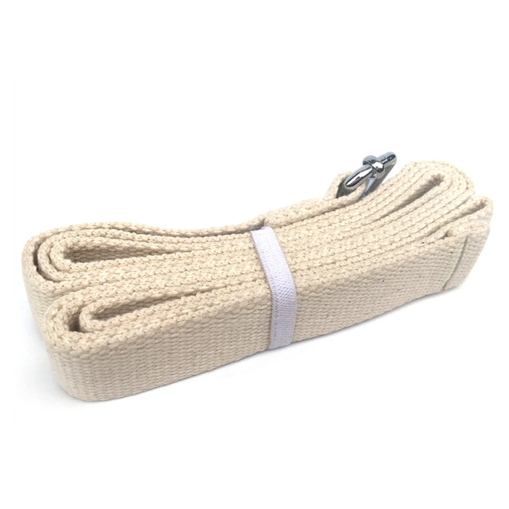 Yoga Strap D-Ring Belt Exercise Gym Rope Figure Waist Leg Resistance Fitness Band Cotton Yoga Resistance Bands