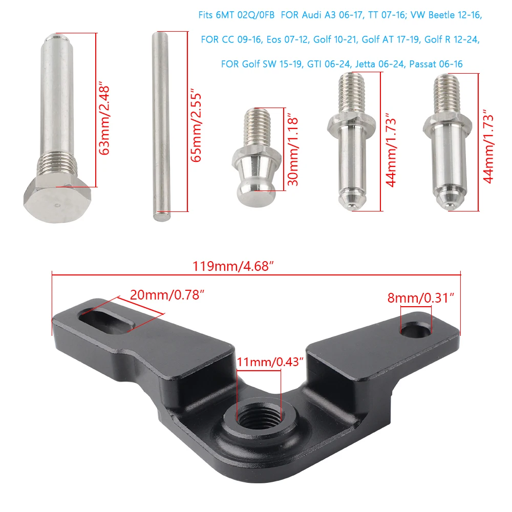 Short Shifter For Audi TT MK1 MK2 A3 1.8T Volkswagen EOS PASSAT B6 BEETLE 6 Speed 6MT 02Q/0FB transmissions
