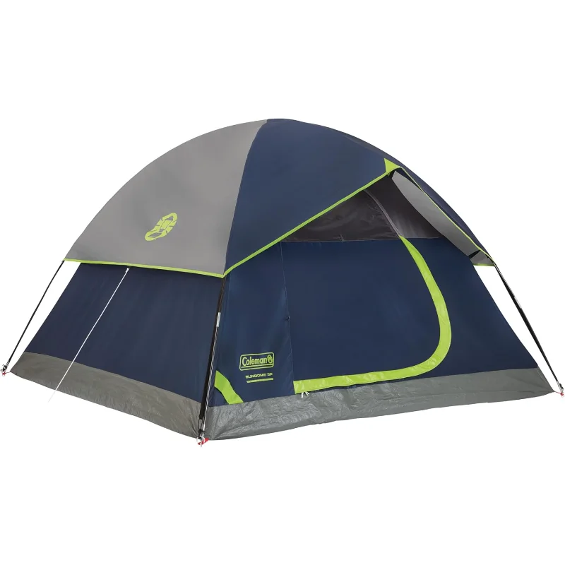 Coleman Sundome 4-Person Tent – Weatherproof, Easy Setup, PFAS-Free (Navy Blue) 1