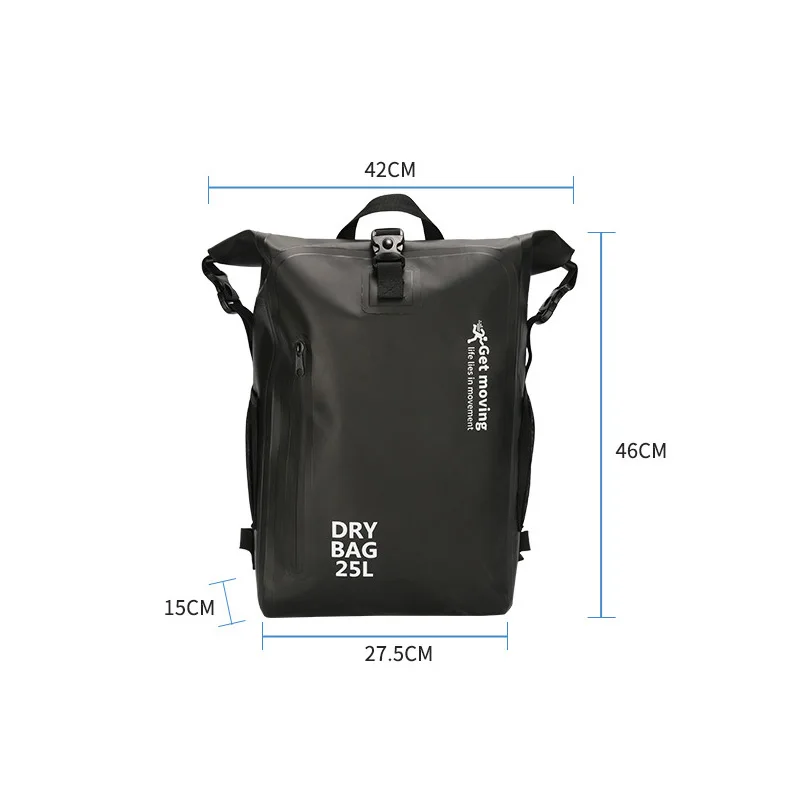 25L Waterproof Dry Bag Backpack Storage Pack Sack Swimming Rafting Kayaking River Trekking Floating Sailing Canoe Boat Bag 5