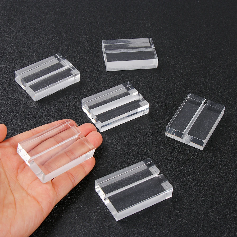 Card Holder 1Pc Acrylic Stand Place Card Holder Photo Clip Table Number Stand for Home Restaurant Wedding Party