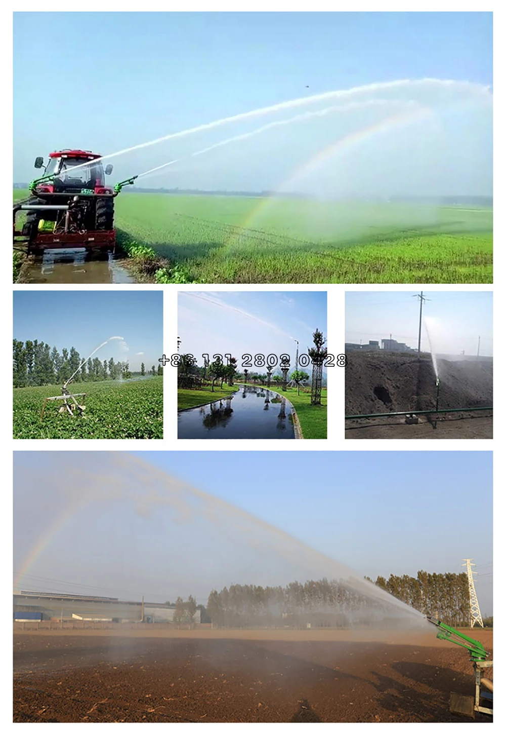 H40,H50 Strong Metal Big Rain Gun Sprinkler For Farmland Irrigation System 4