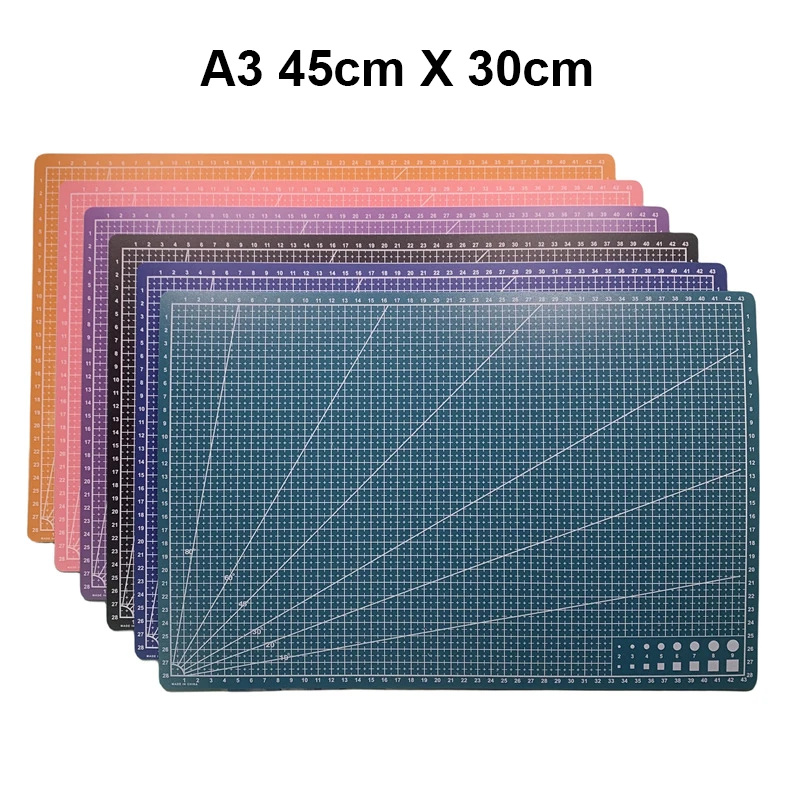 A3/A4/A5 양면 공예 커팅 매트 커팅 보드 바느질 패드 아티스트 조각 도구 수제 공예 DIY 소품 5 색 45×30cm