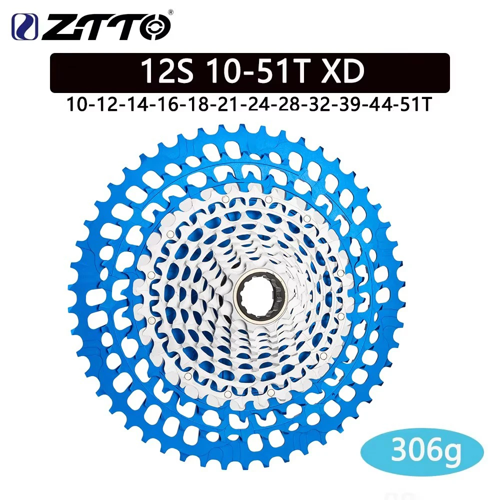ZTTO Ultralight CNC XD Cassette Teal ULT MTB 12 Speed 10-50T