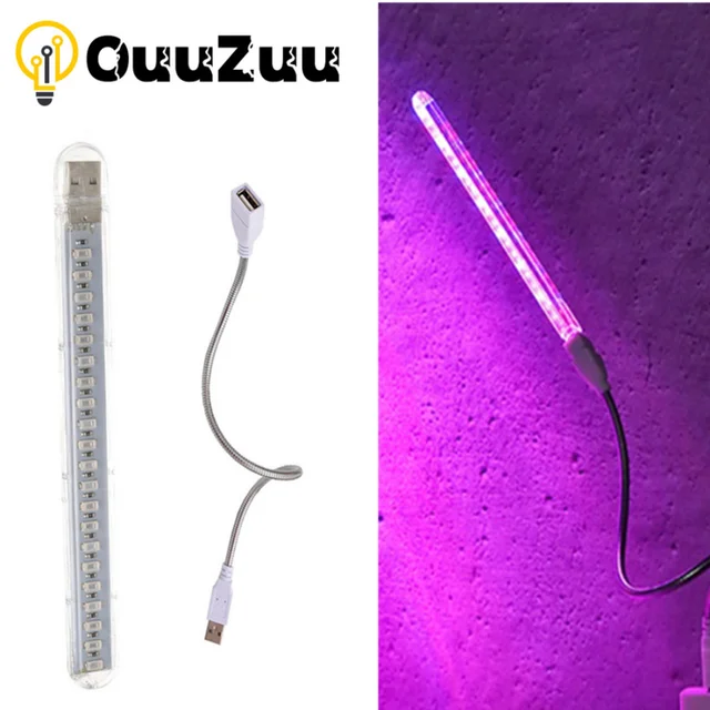 Ouuzuu Usb 5V Led Grow Teljes Spektrum Red És Kék Phyto Lámpa Beltéri Phytolamp Növények Virágok Palánta Üvegház