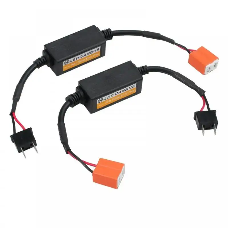 LED Canbus Decoder Adapter Anti-Flicker Harness Bulbs Resistor Warning Error Canceller H4 H7 9005 9006 9012 1~15PCS