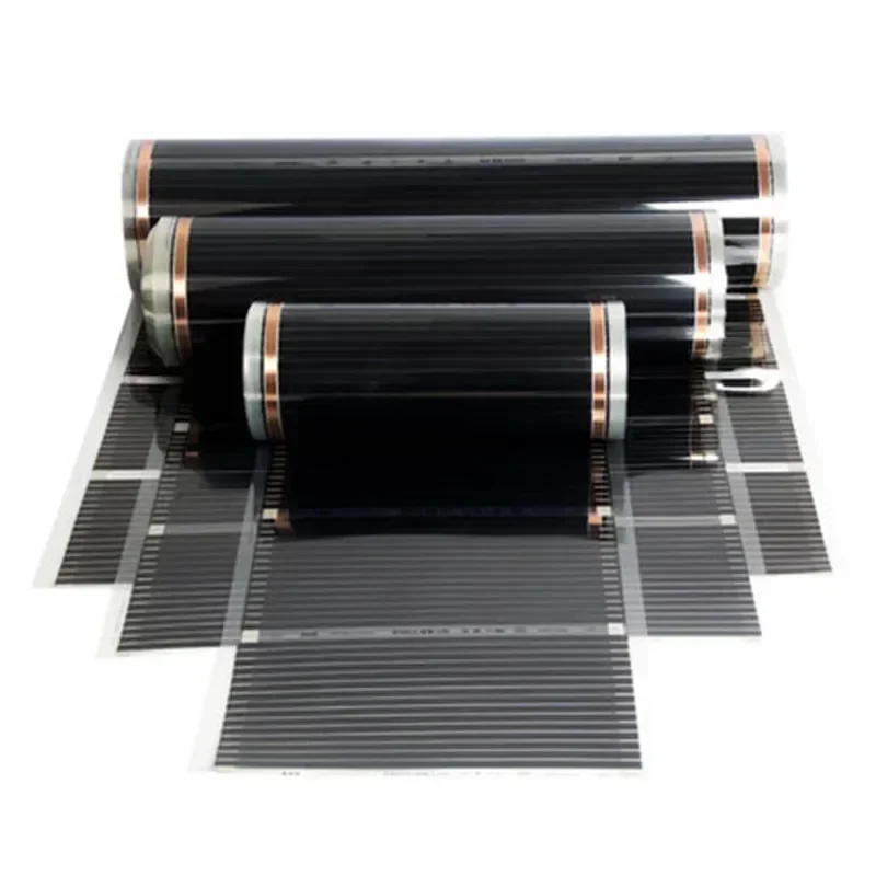 AC220V Warm Floor Mat with Clamps Insulation Pastes 220w/m2 All Size Infrared Underfloor Heating Film electric underfloor heating infrared heating film
