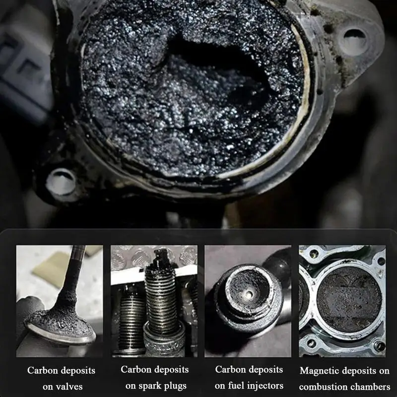Motorcycle Oil Additive 60ml Effective Carbon Remover Petrol Saving Treasure Carbon Remover Agent Engine Flush Cleaner For