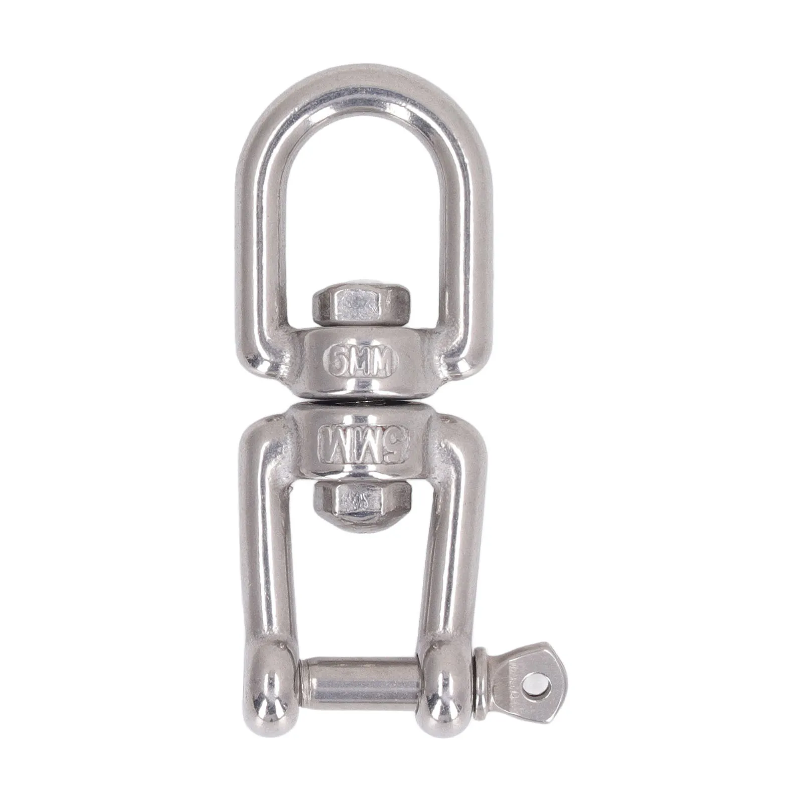 Rolling Shackle Device Sturdy Construction 304 Stainless Steel Heavy Duty Double Jaw Shackle For Yoga Chair For Climbing Rope double jaw shackle