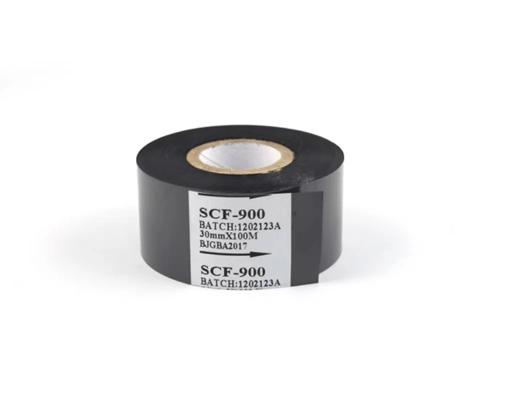 Fita Impressora Térmica Máquina de Embalagem Data Impressão Fita Scf-900 25 mm 30 mm 35 mm 100m