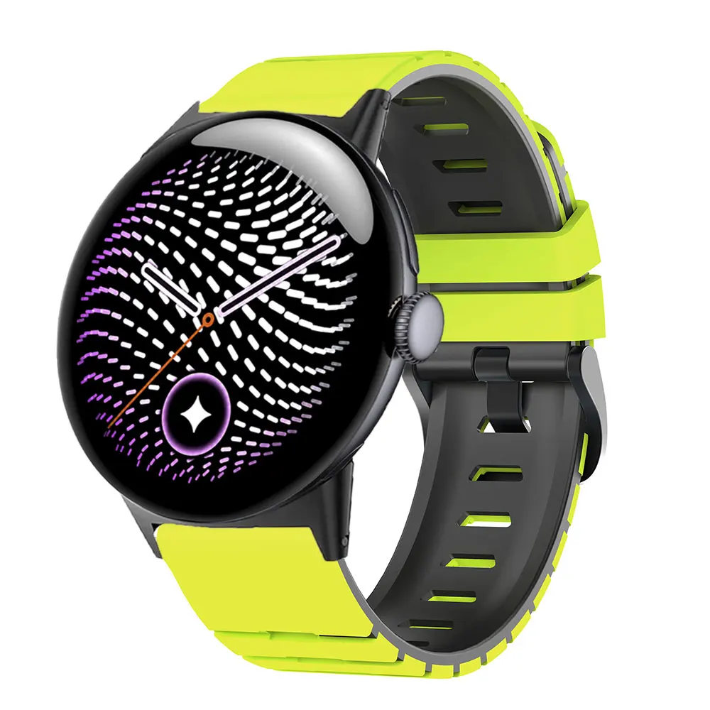 Two-Tone Silicone Replacement Watchband - Premium Accessory