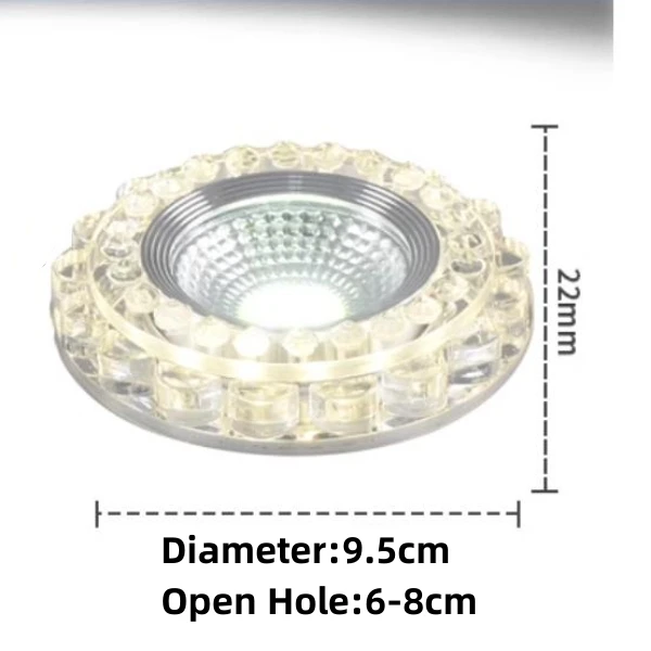 Diameter:9.5cm Cut Hole:6-8cm 3W 5W Downlights Recessed Ceiling Spotlight Lamps Embedded LED Downlights Home Decoration Light led ceiling light ceiling light