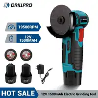 Drillpro 12V /18V Brushless Angle Grinder 75MM 19500rpm Electric Polishing Grinding Mini Cordless Diamond Cutting Disc Grinder 1