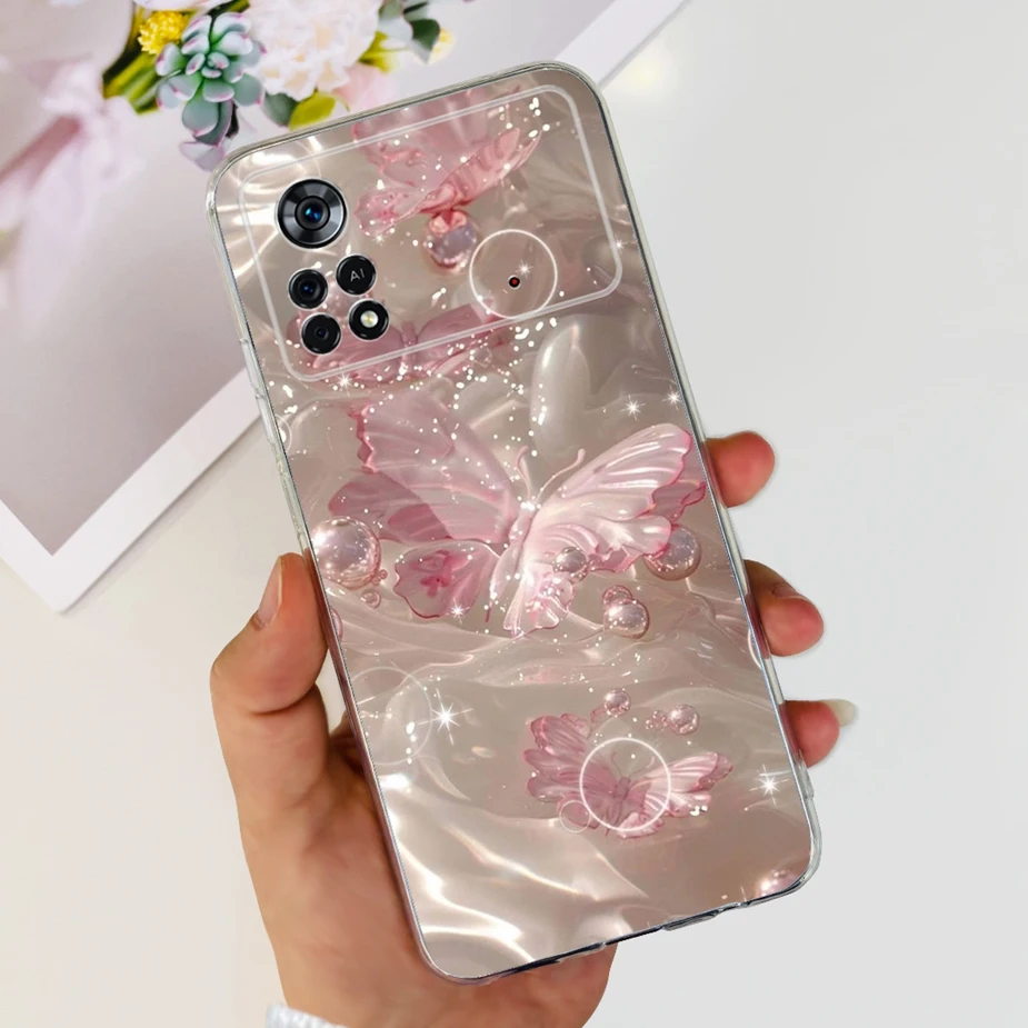 New Fashion Painted Clear Silicone Phone Case - Soft Protective Cover for Xiaomi Poco X4 Pro 5G