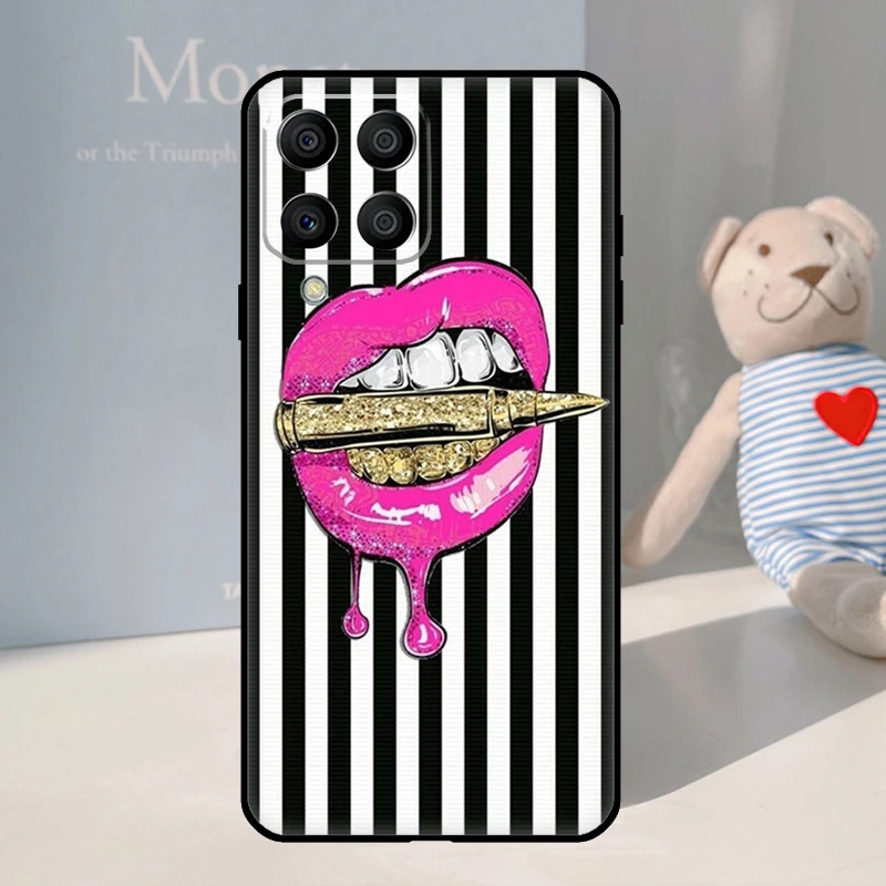 Seductive Lips Design Phone Case