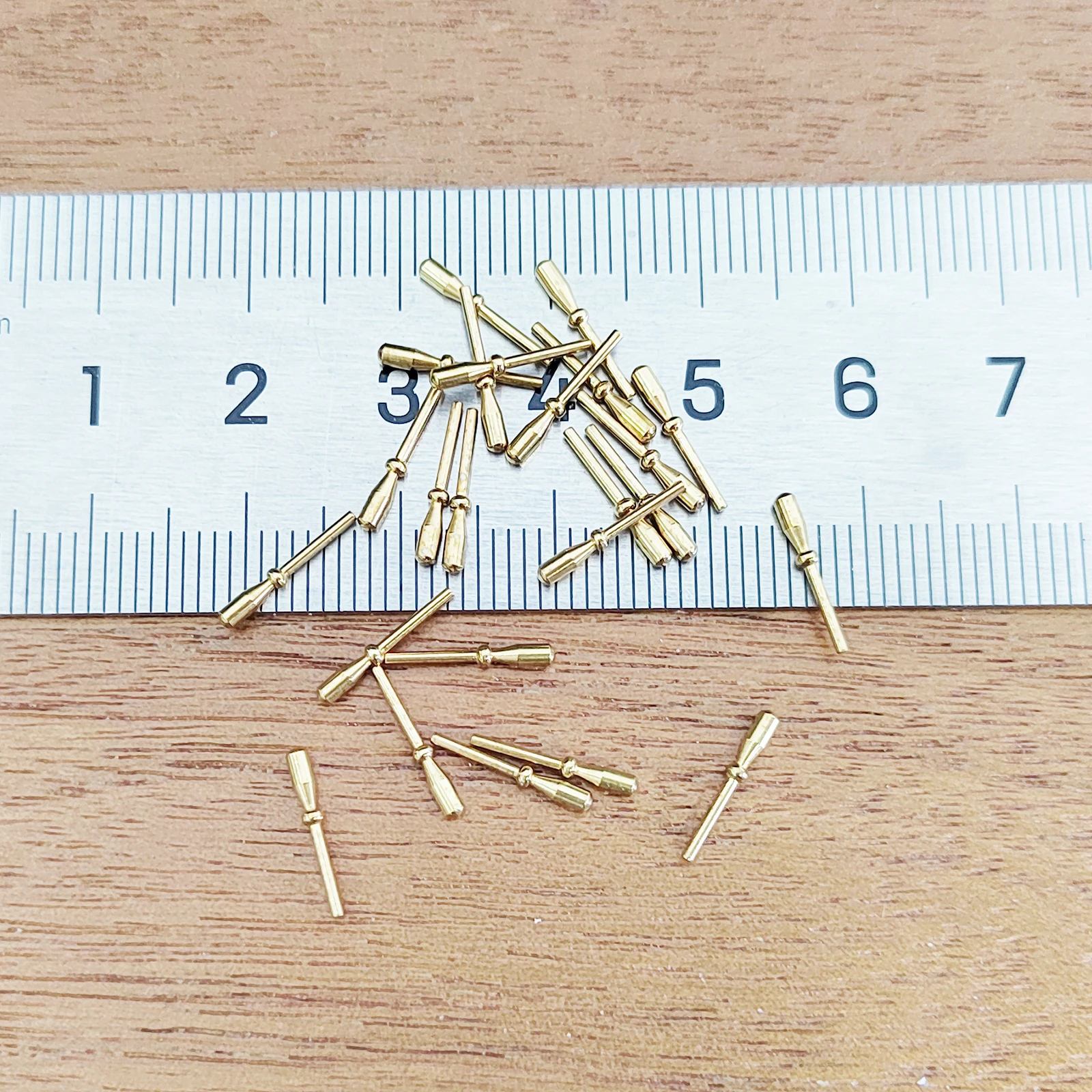 목재 선박 액세서리 황동 계류 로프 볼트 업그레이드 CNC 황동 피팅 길이 11mm & 6mm 20 개/대